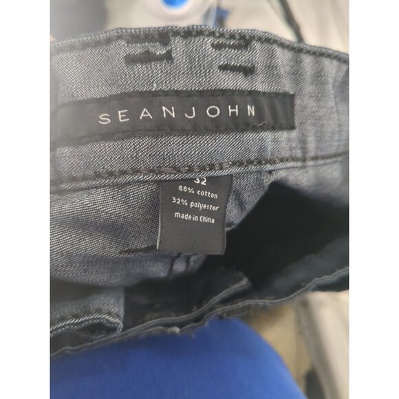 Sean John Navy Blue Denim Jeans Pants Hip Hop Streetwear Mens 32x30 Straight Leg - Picture 12 of 12